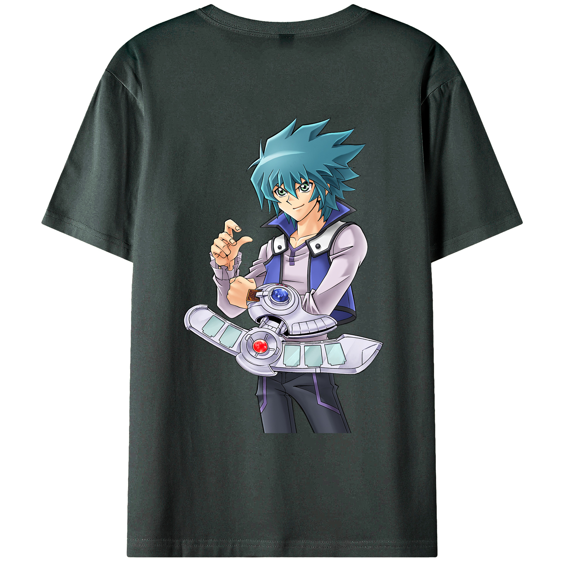 （画像用） 遊☆戯☆王 Yu-Gi-Oh! 綿100％ メンズ半袖Tシャツ（バックプリント） 通気性
